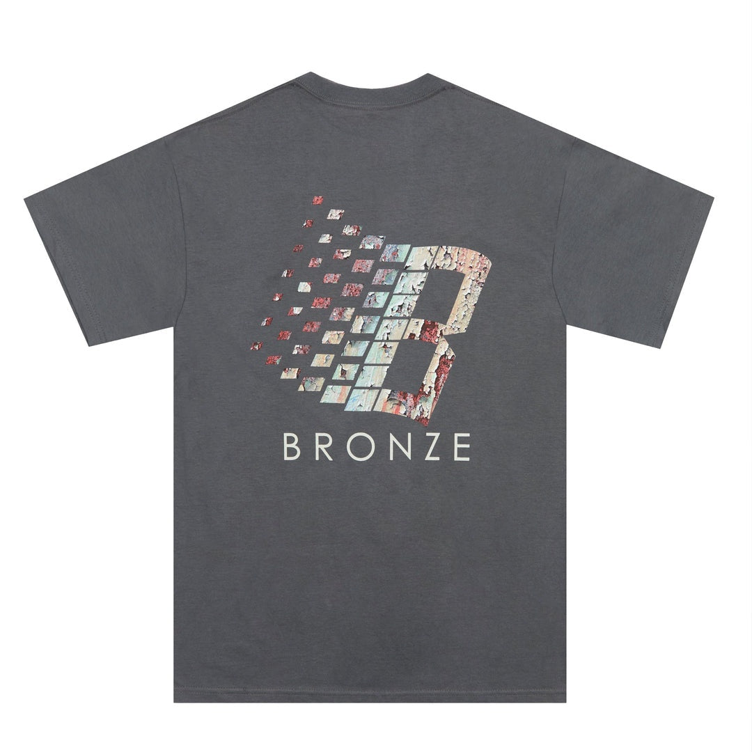 Bronze 56K LOGO RUST TEE BLACK Large