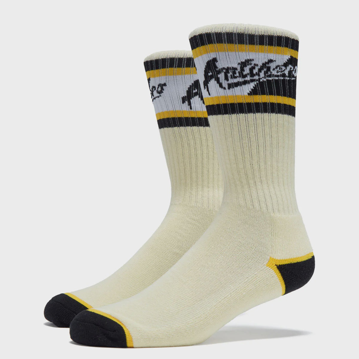 Anti-Hero Scratch Socks Cream Yellow
