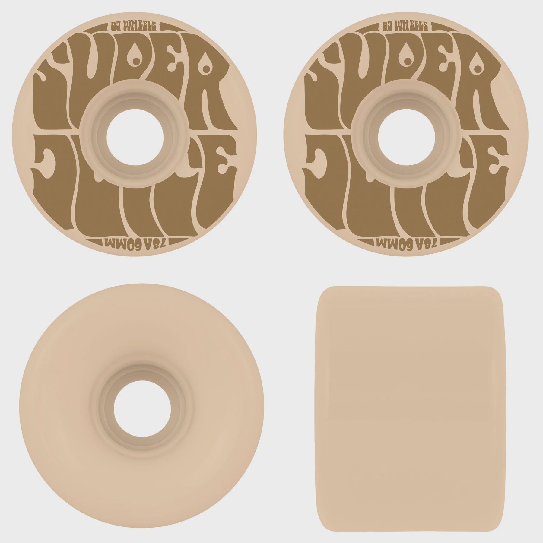 OJ Wheels Coffee Super Juice Beige 60mm 78a