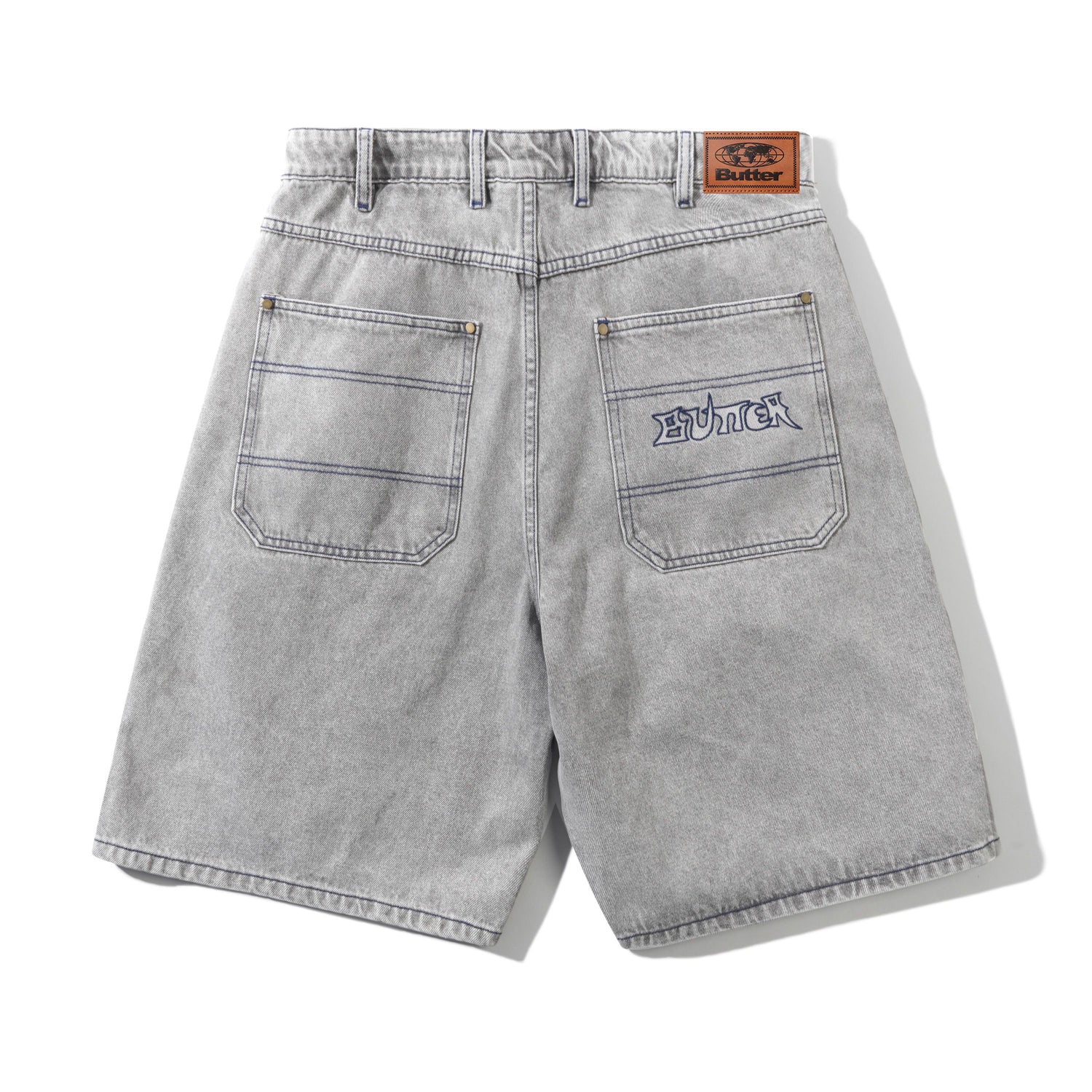Butter Encounter Denim Shorts Washed Grey 32