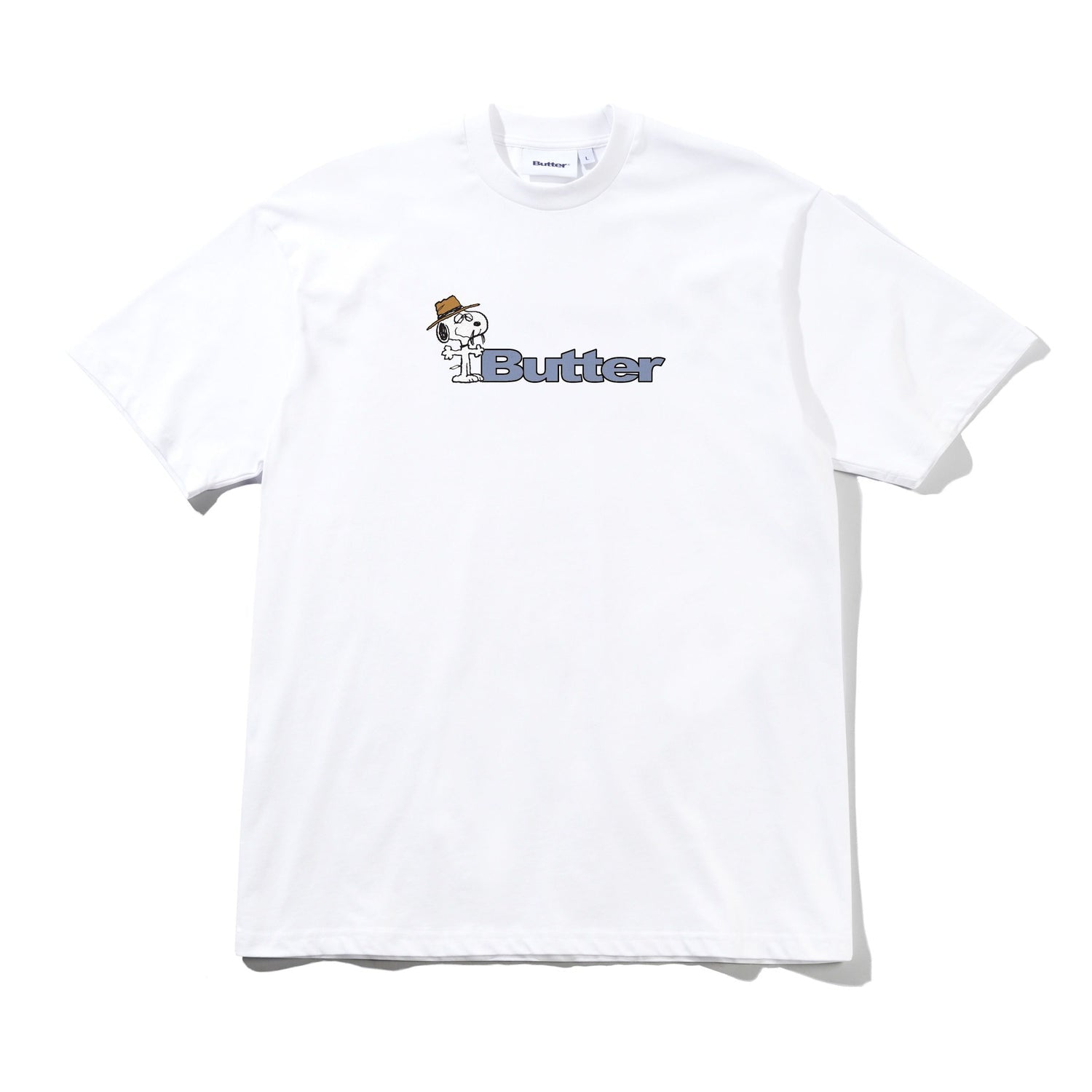 Butter Goods Peanuts Spike Logo Tee White Large