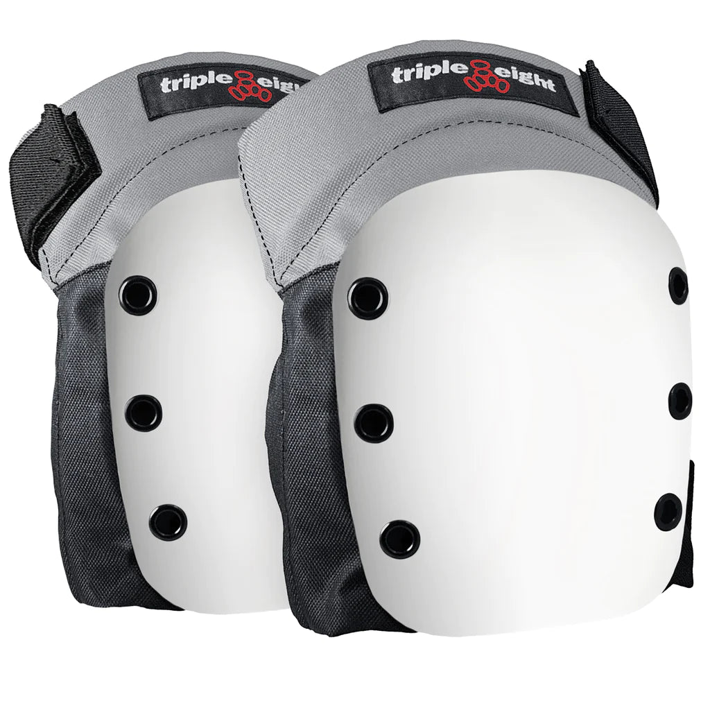 Triple 8 Street Knee Pad Large Gray/White Cap