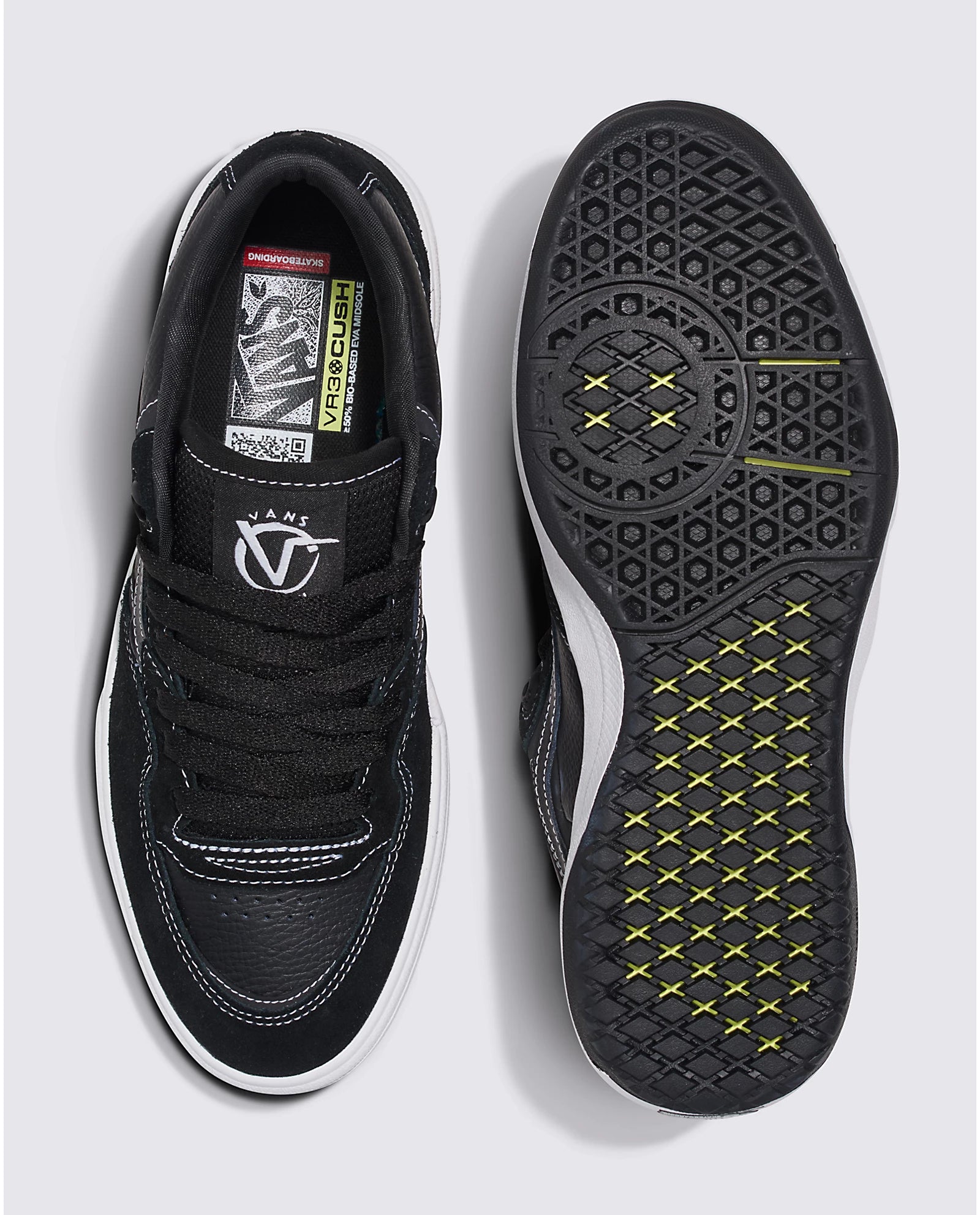 Vans Rowan 2 Black/White size 9