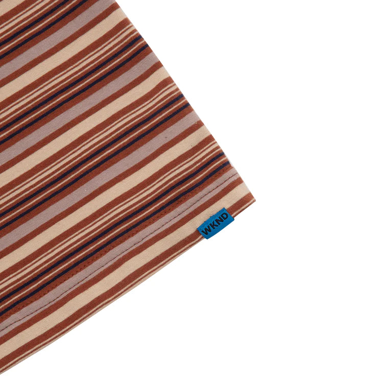 WKND Wilson Shirt Brown Stripe Medium