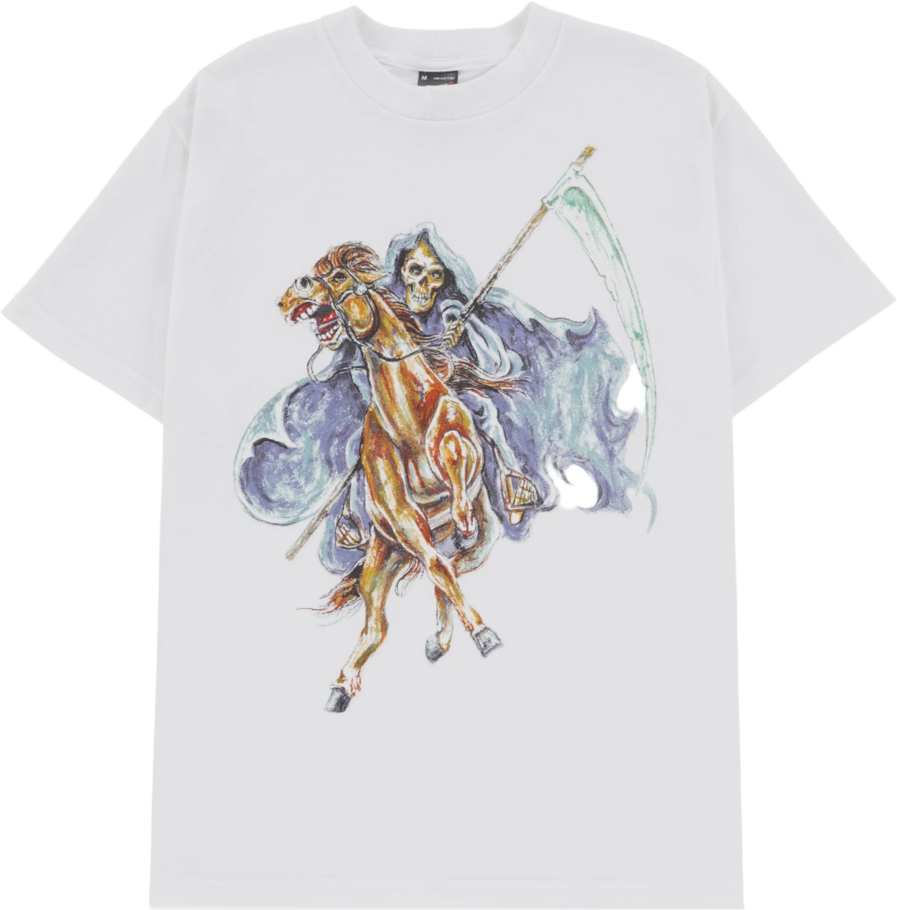 Deathwish Pale Horse White Tee Large