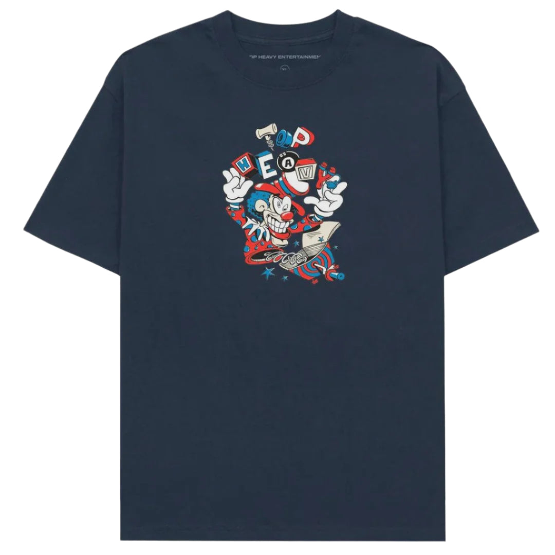 Top Heavy Jacked Tee Navy Medium