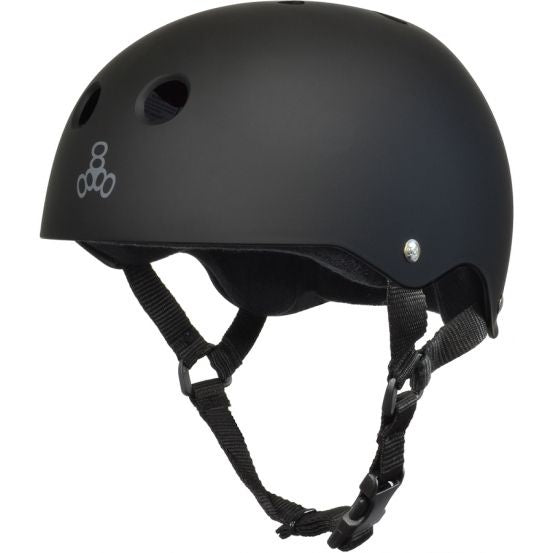 Triple 8 Helmet Brainsaver Black Rubber XL