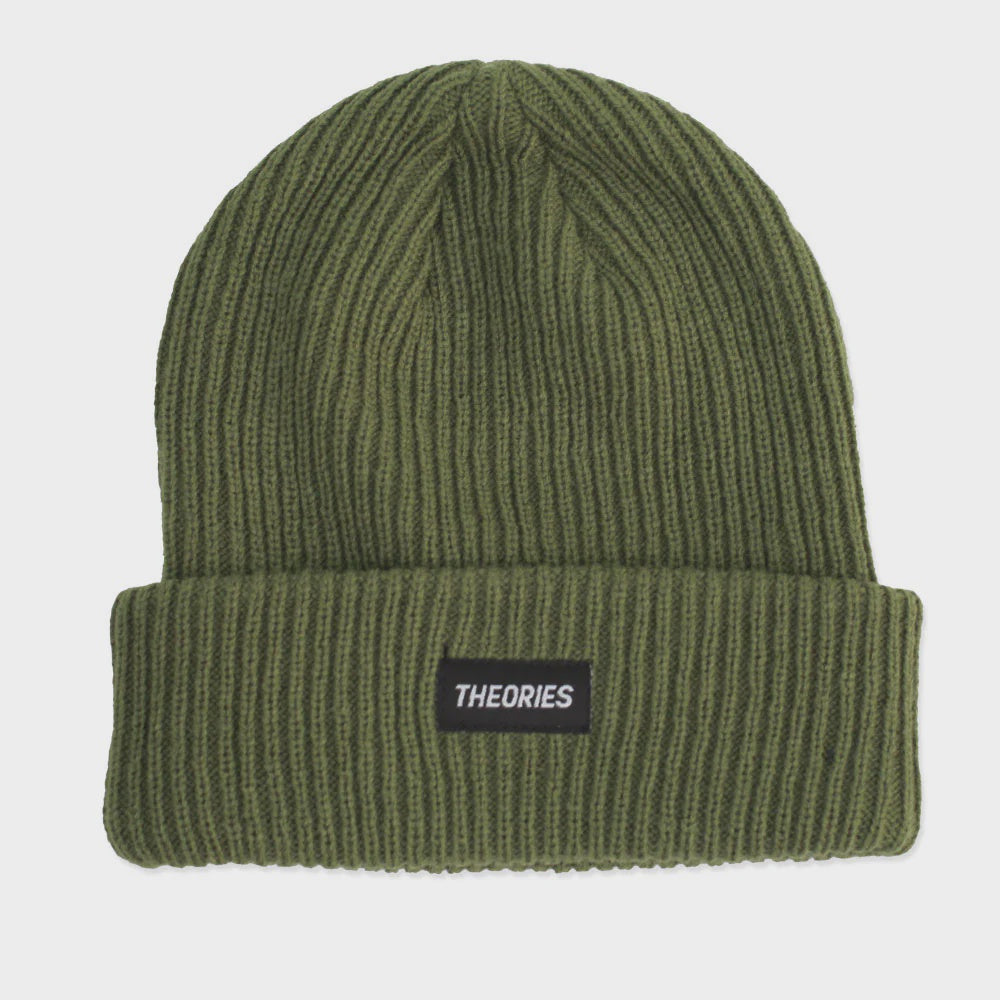 Theories Stamp Label Rib Knit Beanie