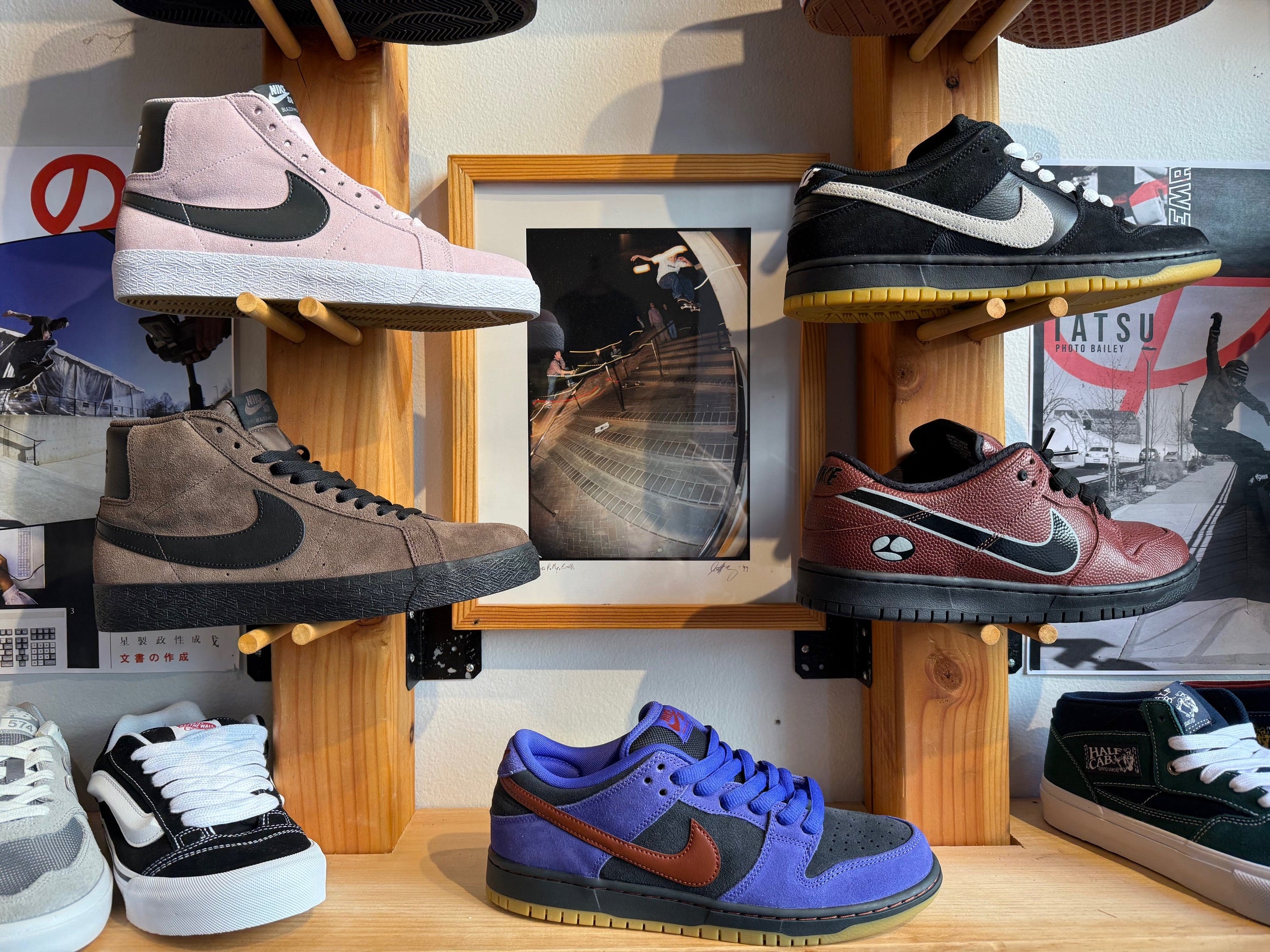 We carry New Balance and Emerica brand shoes. Come into our store located in Charlottesville, Virginia for more selection!