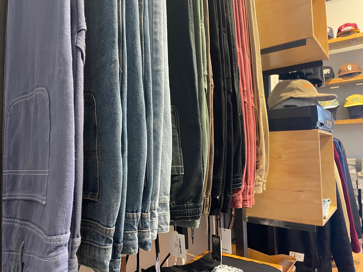 We carry various brands of pants & jeans including Butter goods, WKND, Quasi, and Theories of Atlantis. Come in our shop located in Charlottesville, Virginia for more!