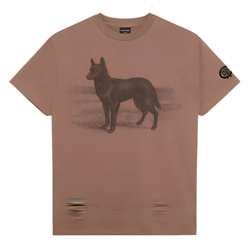 Passport Kelpie Tee Dusty Brown