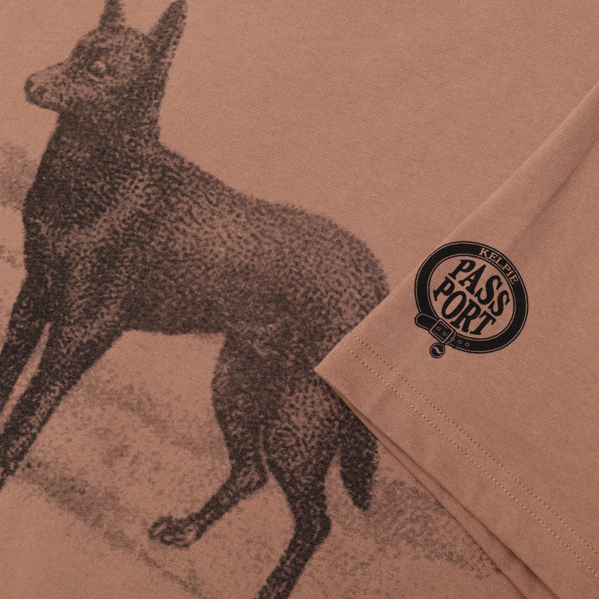 Passport Kelpie Tee Dusty Brown