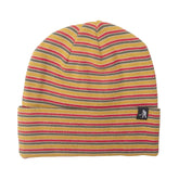 Pass Port Organic Cotton Stripe Knit Beanie Mustard Multi
