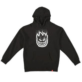 Spitfire Smoke Bighead Hoodie Black White Small
