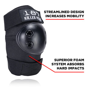 187 Killer Pads 6 Pack Black XS