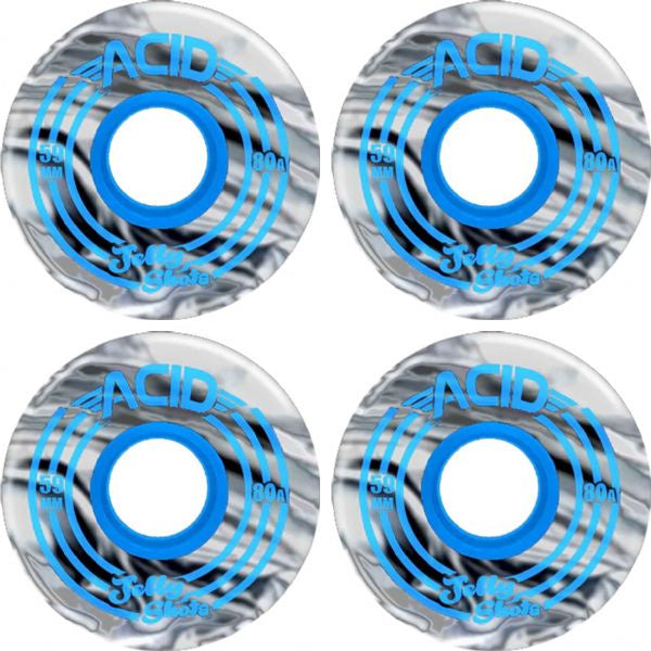 Acid Jelly Shots 59mm 80a White Black Swirl