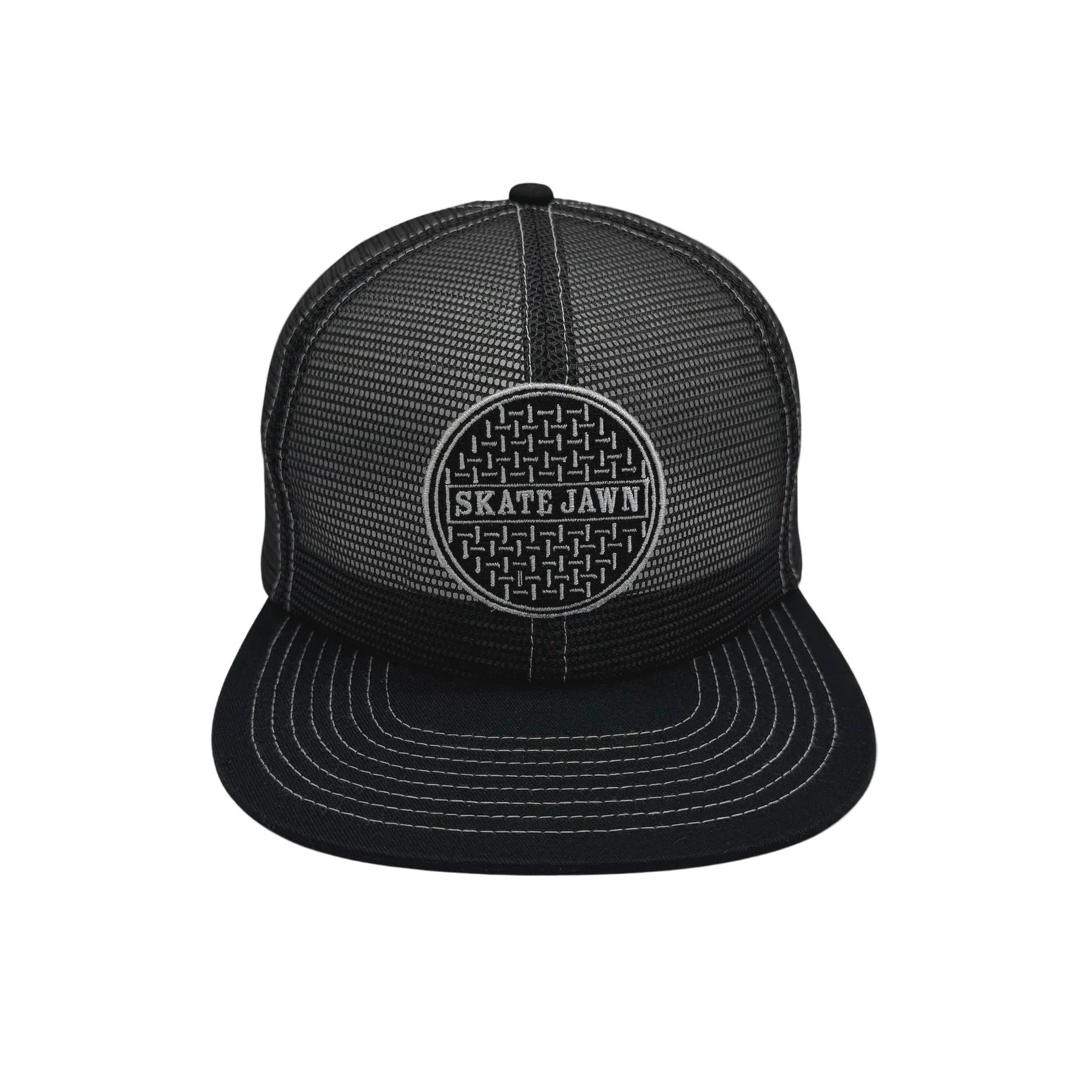 Skate Jawn Full Mesh Sewer Cap Black