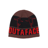 Hockey Eyes Without a Face Beanie Brown