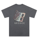 Bronze 56K  LOGO RUST TEE BLACK Large