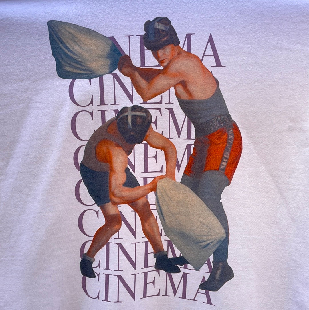 Cinema Pillow Fight Tee White Comfort Colors