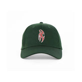 Limosine Shadow Box Hat  Green with Silver Sparkle Hat