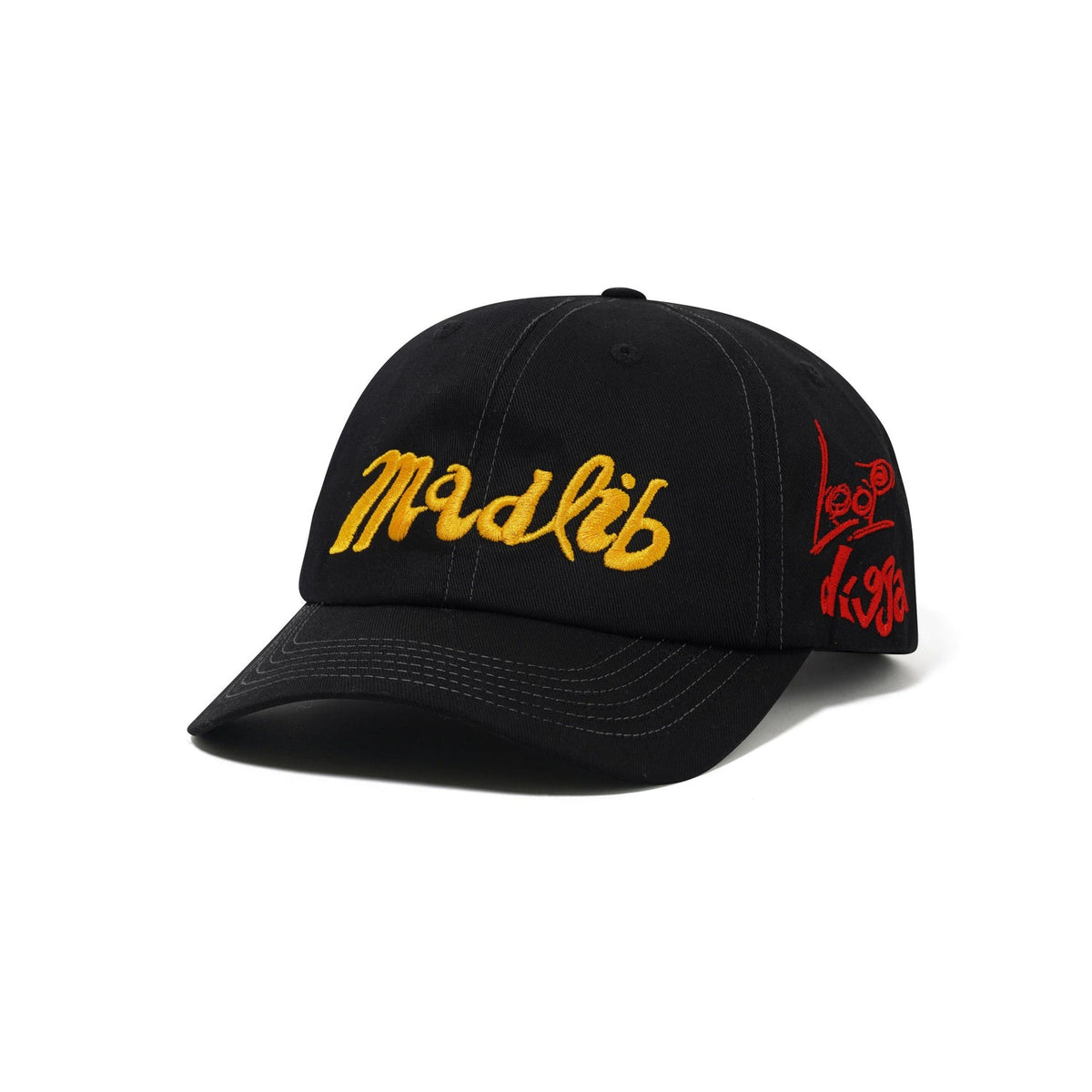 Butter Alias 6-panel Cap Black