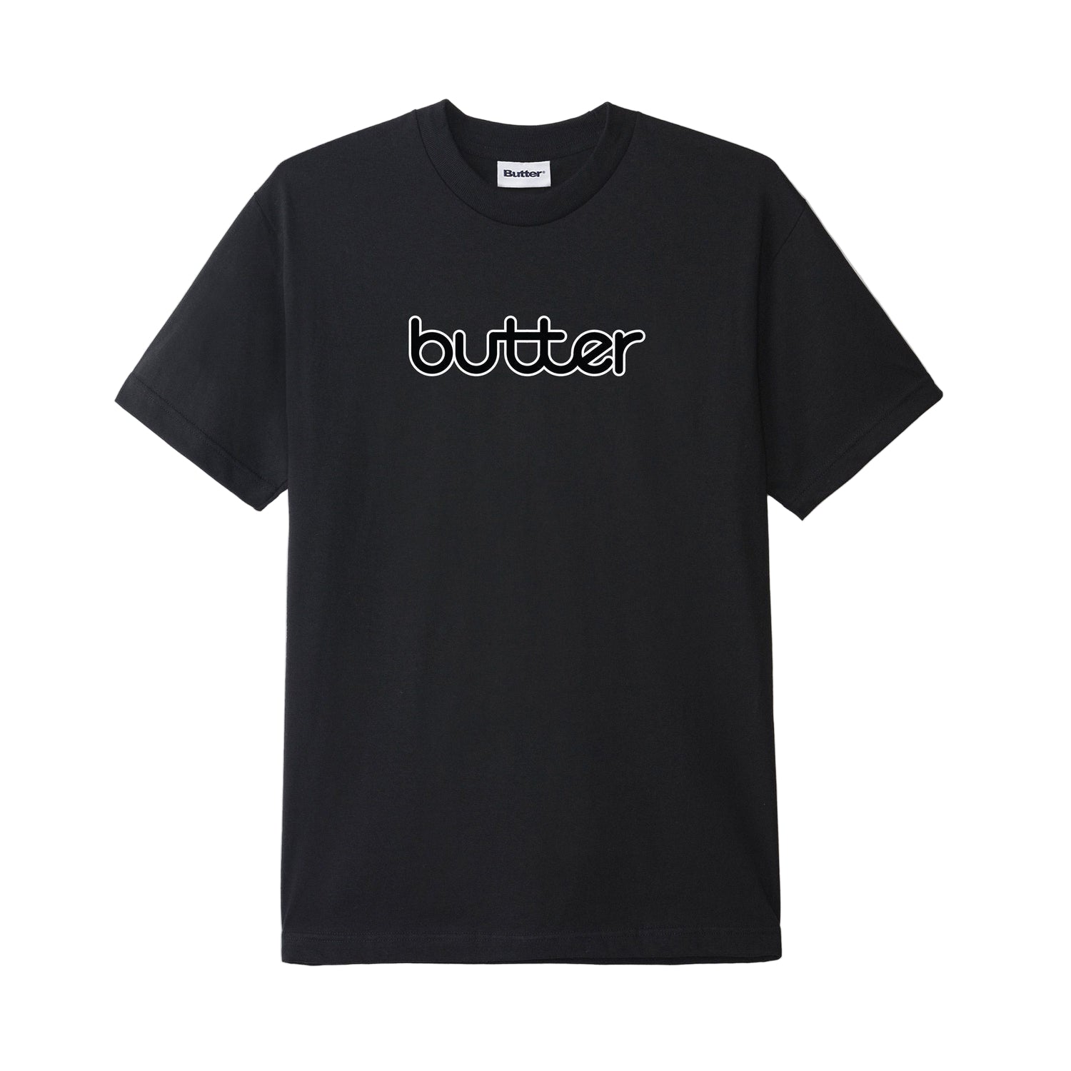 Butter Alpine Tee Black Large