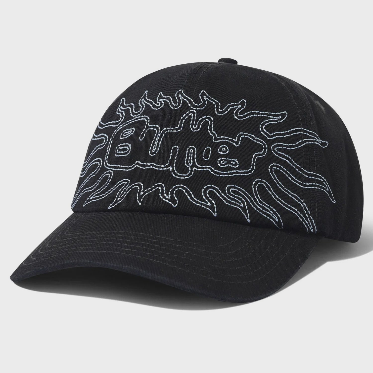 Butter Solar 6 Panel Cap Washed Black