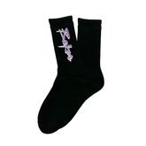 Baker Purple Pain Crew Socks Black