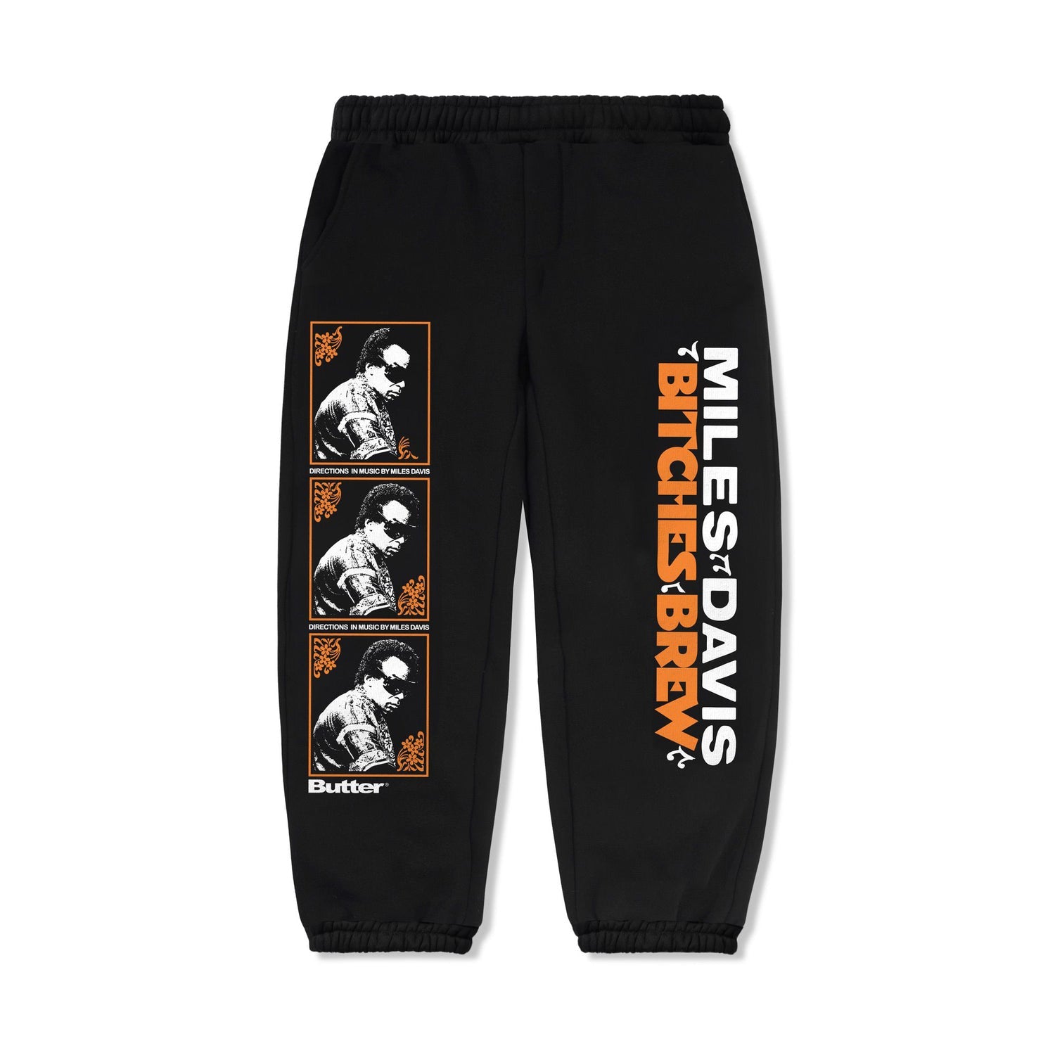 Butter Goods Miles Bitches Brew Sweatpants Black Large