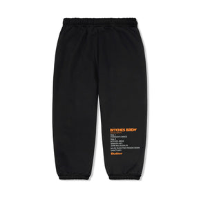 Butter Goods Miles Bitches Brew Sweatpants Black Large
