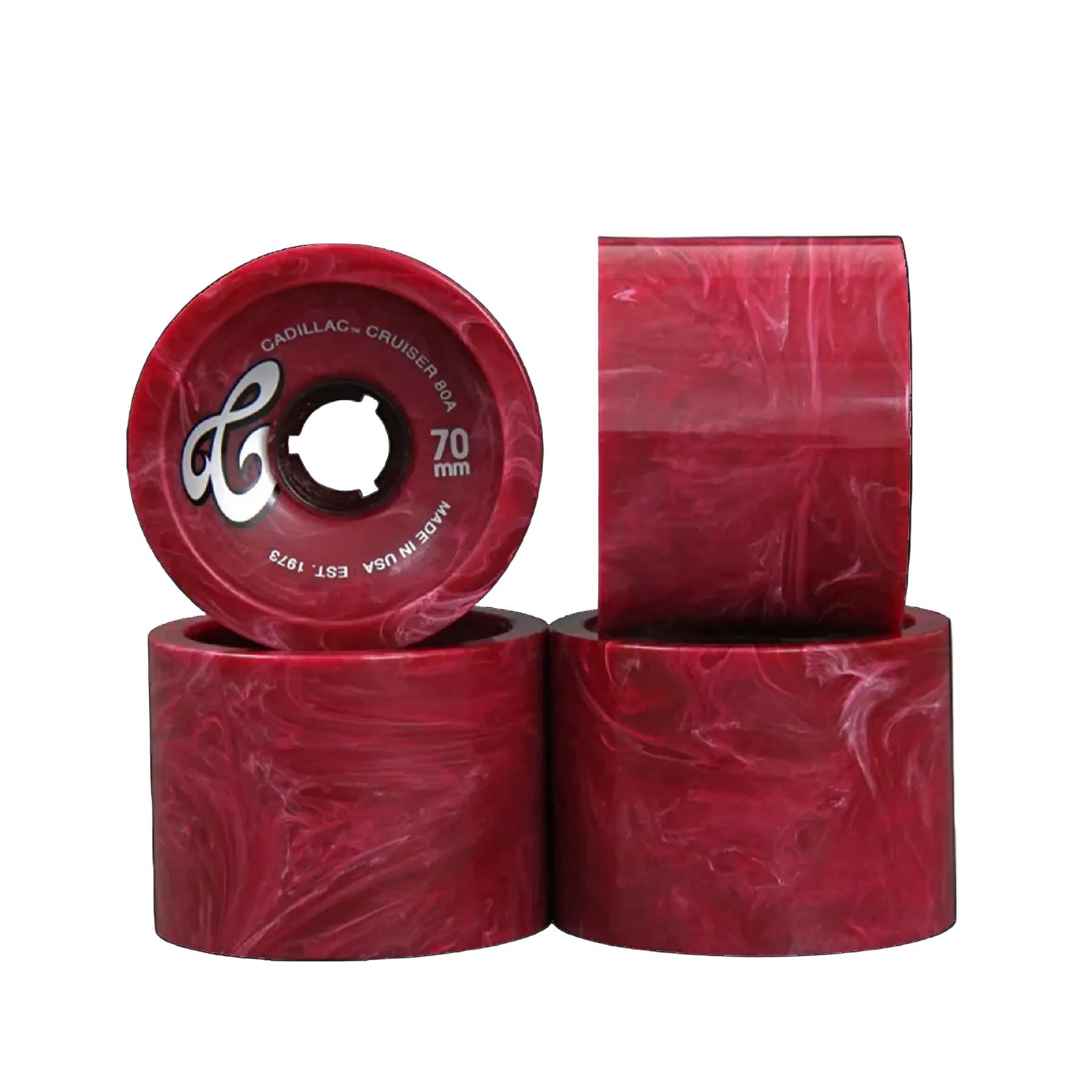 Cadillac Cruisers Maroon Marble 70mm 80a