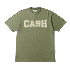 Cash Only Campus Tee Washed Olive Large