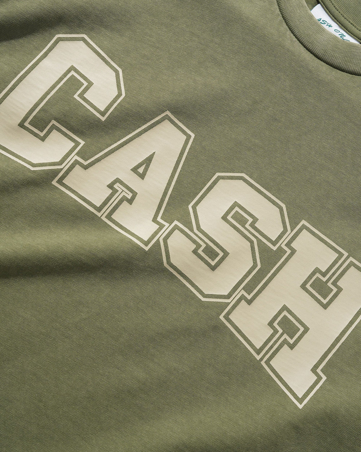 Cash Only Campus Tee Washed Olive Large