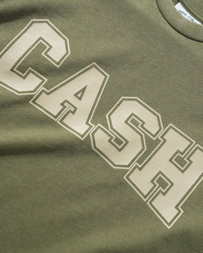 Cash Only Campus Tee Washed Olive Large