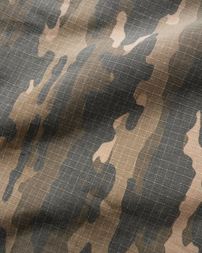 Close-up of camouflage fabric with grid pattern
