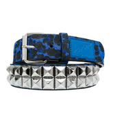 Loosey Stud Cheetah Blue Belt