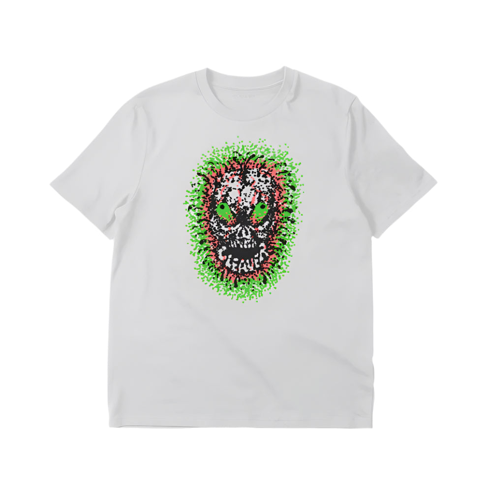 Cleaver Skull Tee White Small