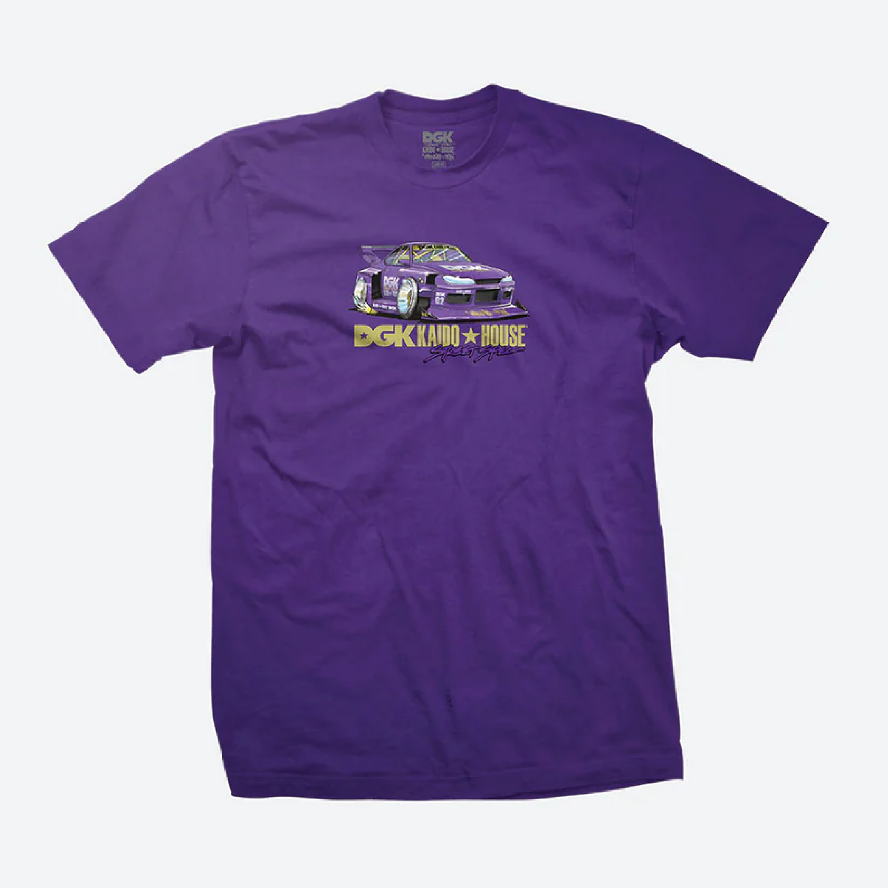 DGK Kaido House Roulette Racer Tee Purple Medium