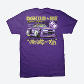 DGK Kaido House Roulette Racer Tee Purple Medium