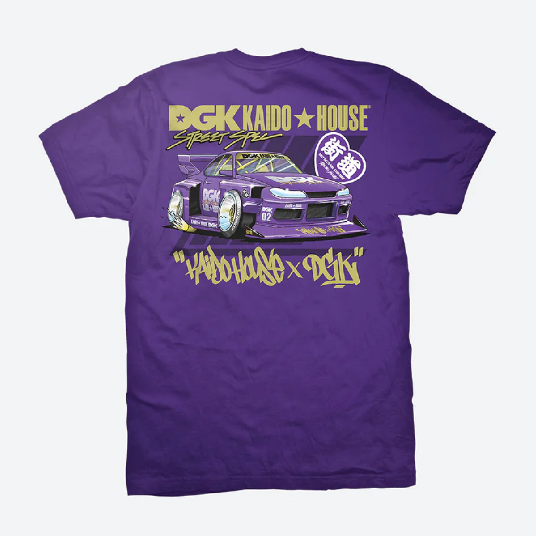DGK Kaido House Roulette Racer Tee Purple Medium