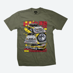 DGK Powersport Tee Military Green Small