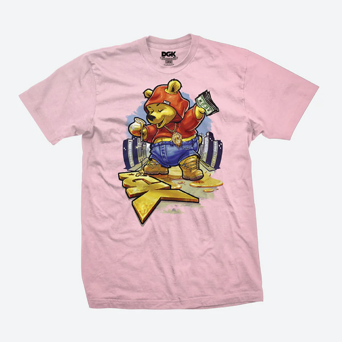 DGK Sugar Bear Tee Pink Medium