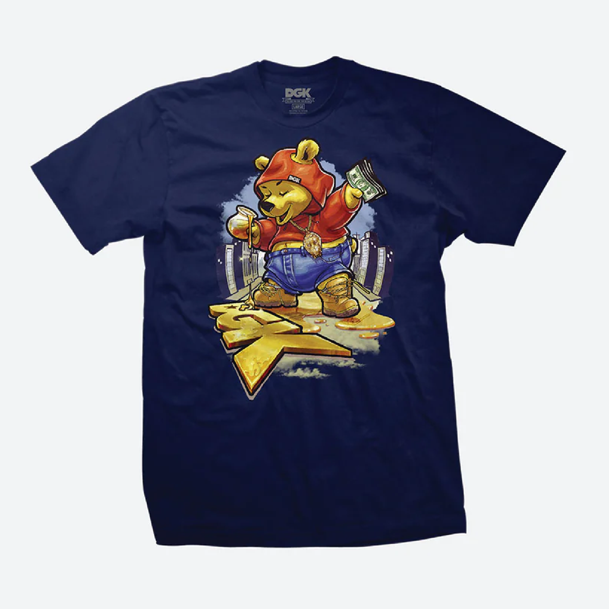 DGK Sugar Bear Tee Navy XL