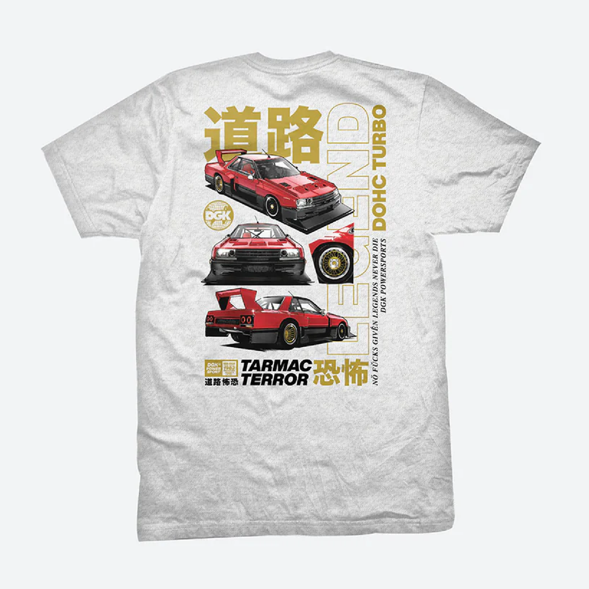 DGK Tarmac Terror Tee Ash Grey Medium