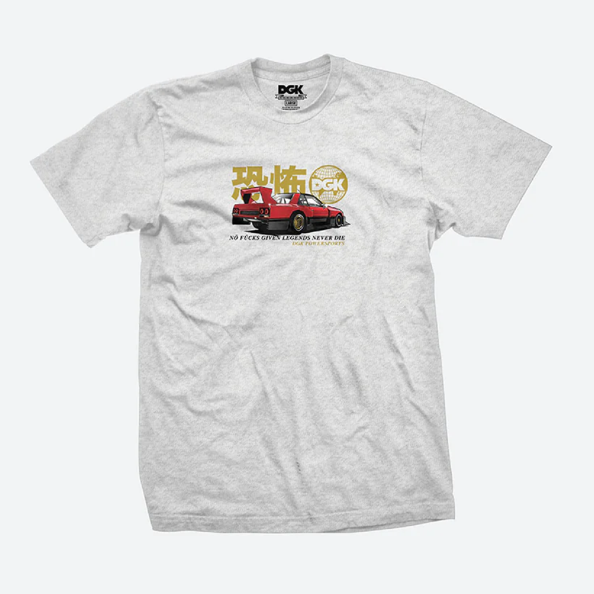 DGK Tarmac Terror Tee Ash Grey Medium