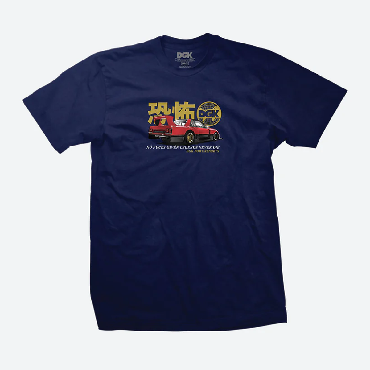 DGK Tarmac Terror Tee Navy Small