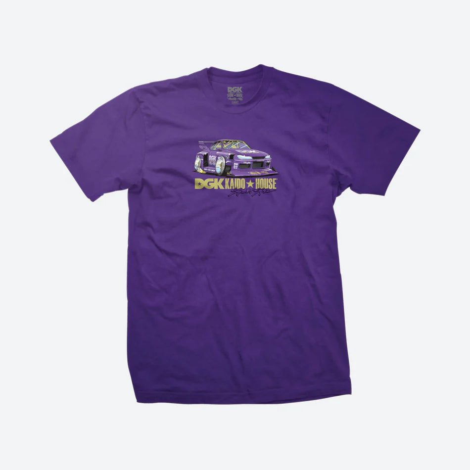 DGK x Kaido House Roulette Racer Tee Purple Large