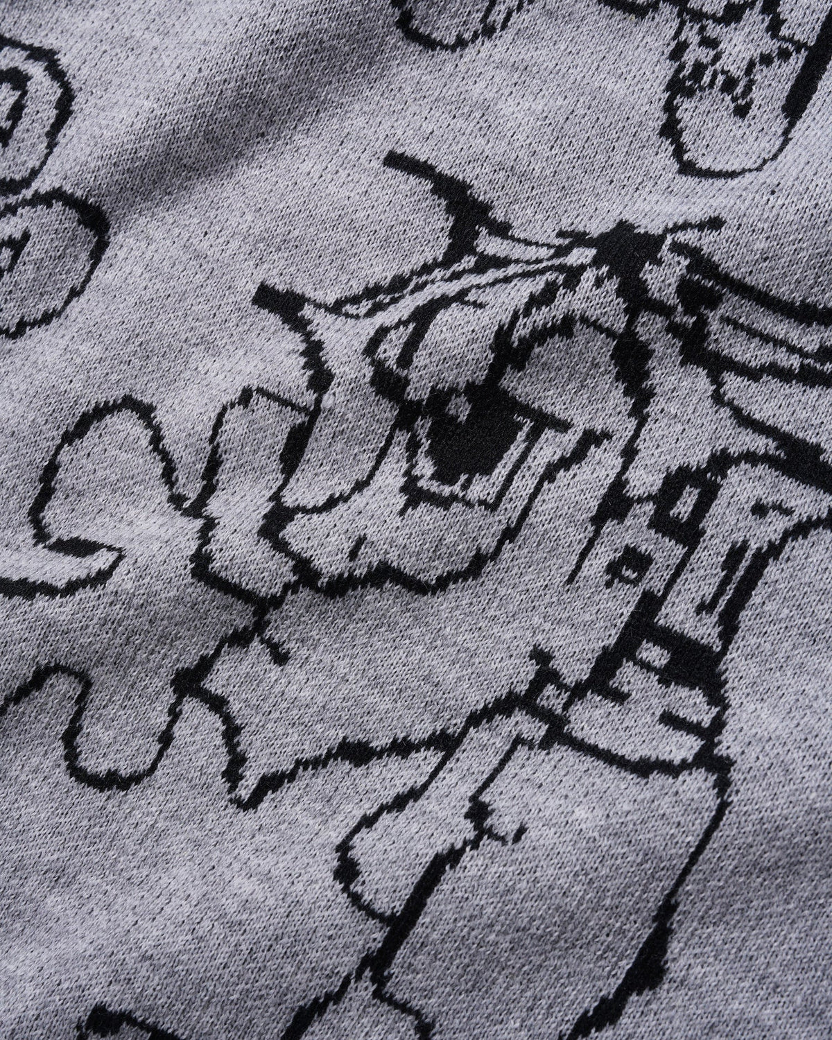 Butter Spray Knit Sweater Grey Medium