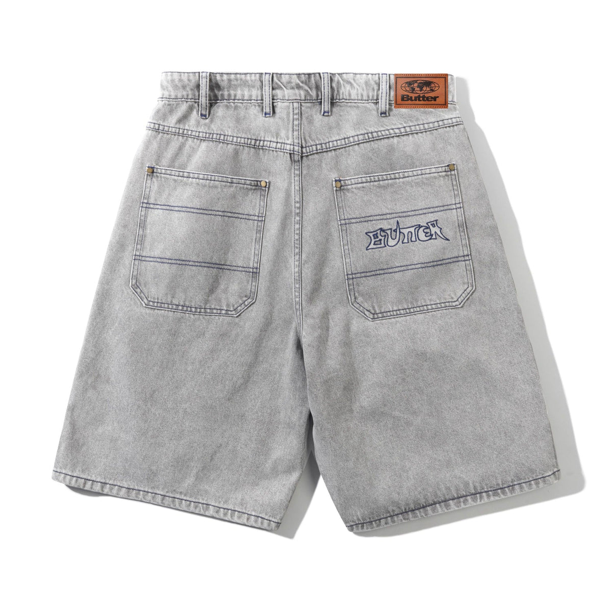 Butter Encounter Denim Shorts Washed Grey 32
